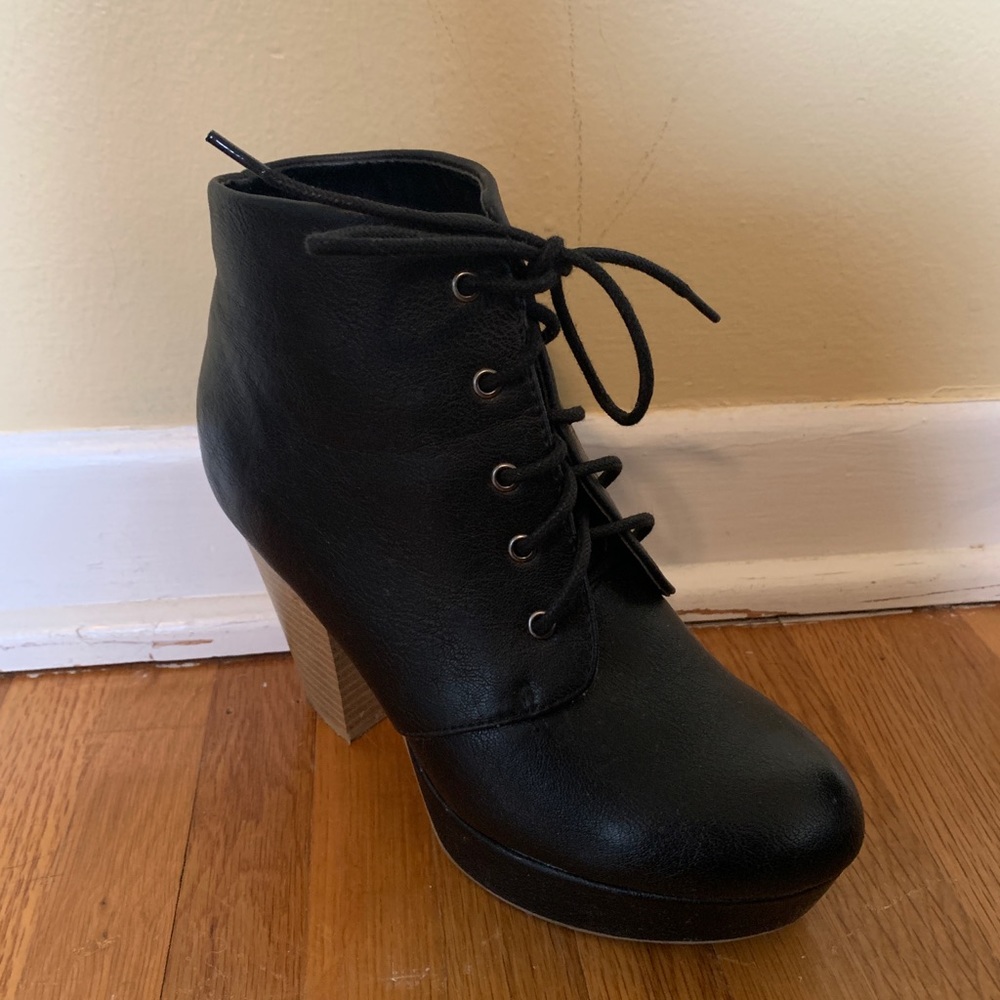 Charlotte Russe Black Booties